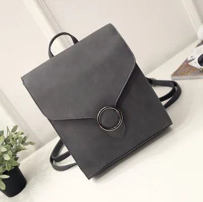 eybag Vintage Women Backpack PU Leather Female schoolbags Teenage Girl Travel books Rucksack Shoulder Bags mochila feminina bolsa