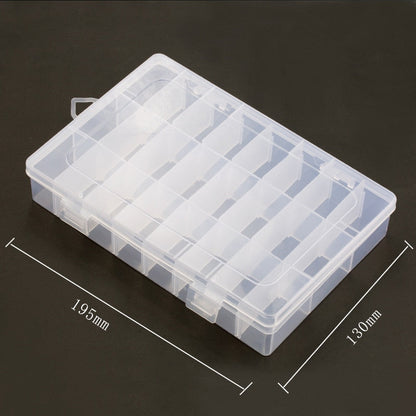 eybag Practical jewelry storage Adjustable Plastic Compartment Storage Box Jewelry Earring Bin Case Container Storage Boxes