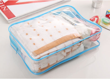 eybag Transparent Cosmetic Bag PVC Women Zipper Clear Makeup Bags Beauty Case Travel Make Up Organizer Storage Bath Toiletry Wash Bag