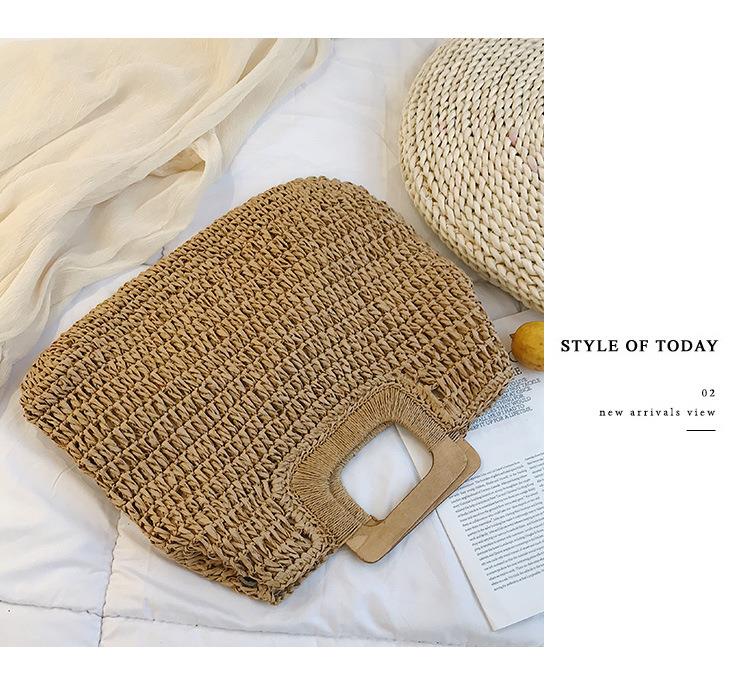 eybag casual rattan large capacity tote for women wicker woven wooden handbags summer beach straw bag lady big purses travel sac