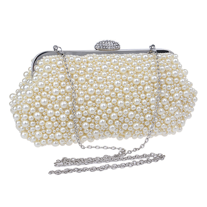 eybag Women messenger beaded women vintage evening bags imitation pearl shell women bag shoulder bags,diamonds clutch bag for wedding