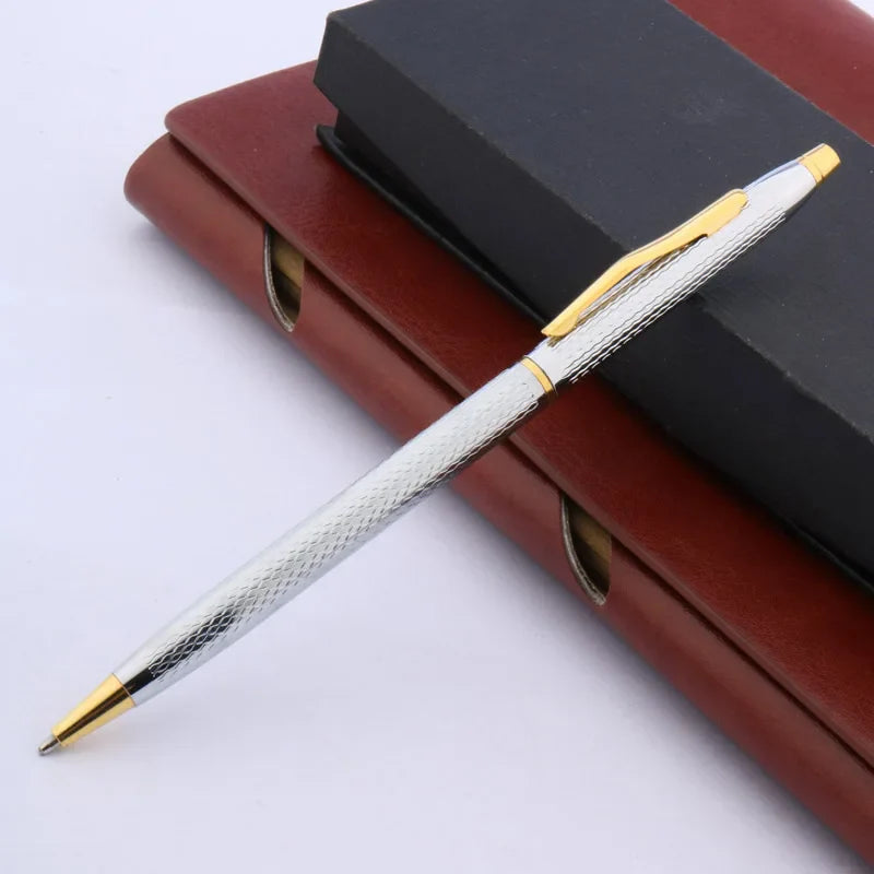 eybag Luxury High Quality Twist Wave Pattern Drawing Ink METAL Ballpoint Pen Stationery Office School Supplies New