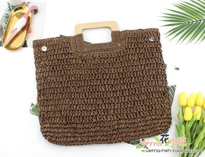 eybag casual rattan large capacity tote for women wicker woven wooden handbags summer beach straw bag lady big purses travel sac