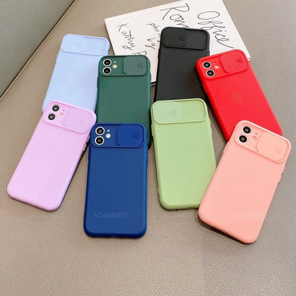 eybag Slide Camera Lens Protector Phone Case For Xiaomi Mi 11 lite 11i 10T Pro mi11 i 5G xiomi 10tpro Liquid Silicone Soft Back Cover