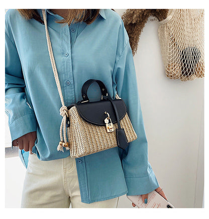 eybag fashion rattan women shoulder bags designer handbags luxury wicker woven crossbody bag summer beach straw bag lady small purses