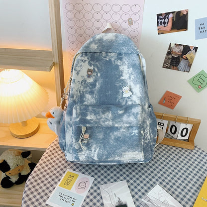 eybag School Backpacks Retro Gradient Women's Backpack Korean Style College Students School Bags for Girls Teenager Female Schoolbag