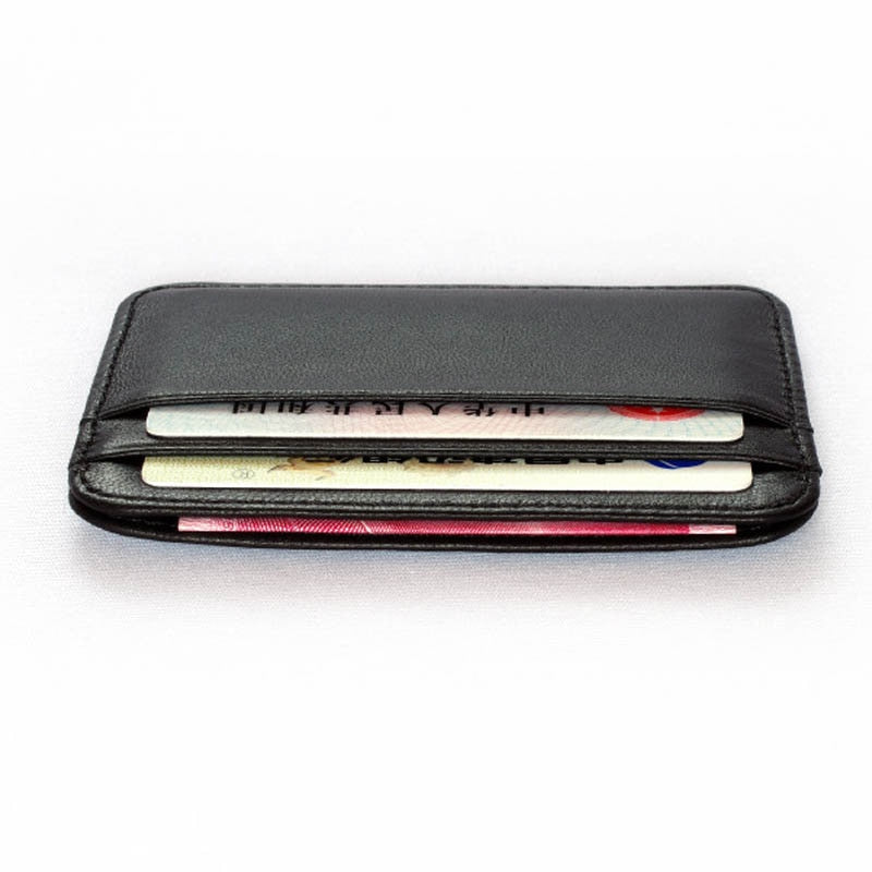 eybag New Slim 100% Sheepskin Genuine Leather Men's Wallet Male Thin Mini ID Credit Card Holder Small Cardholder Purse For Man