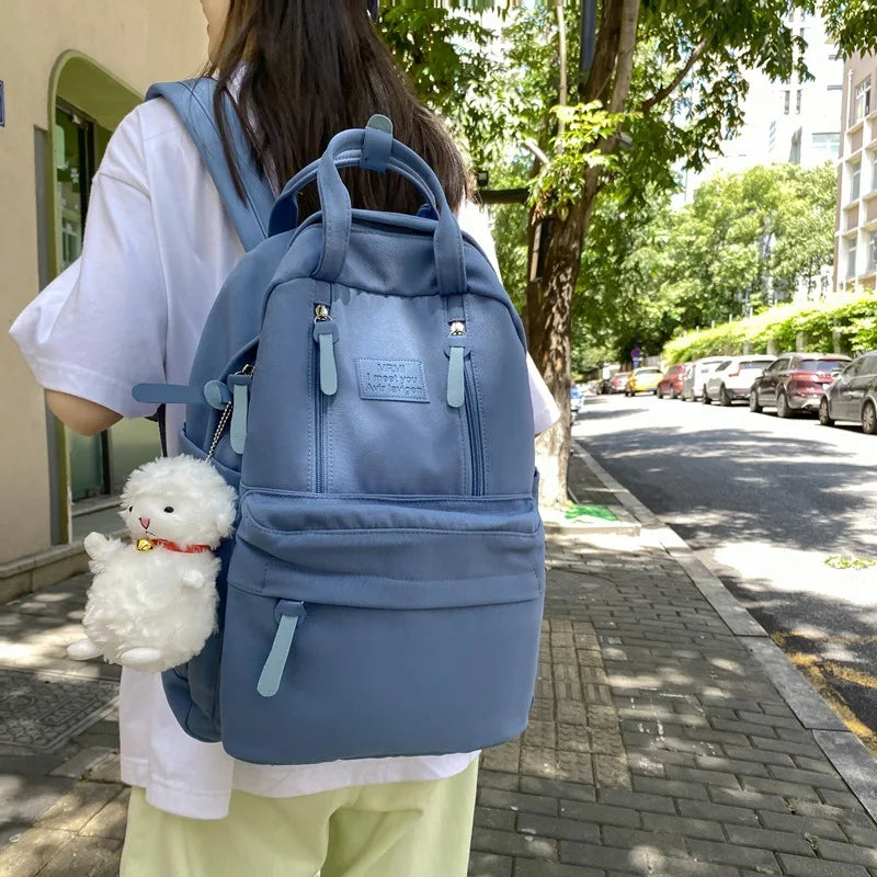 eybag Waterproof Nylon women backpack big capacity School bags for Teenagers Girls Travel Backbag Mochilas Female Bookbag Kawaii Bag