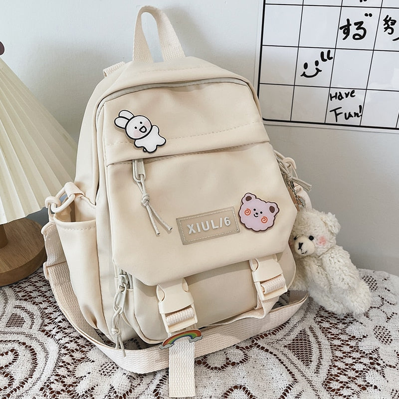 eybag Small Backpack Women Cute Multifunctional Dual-use School Bags for Teenage Girls Student Kawaii Mini Travel Backpacks Ruckpack