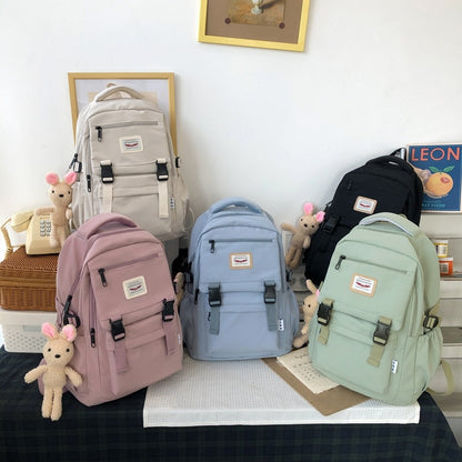 eybag New Waterproof Nylon Women Backpack Korean Japanese Fashion Female Students Schoolbag Multilayer Simple Sense Travel bag