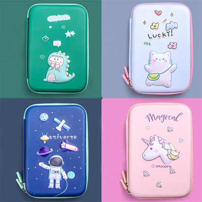 eybag Pencil Cases Unicorn Trousse Kawaii Stationery Licorne Etui Estuche Case School Supplies Cute Papeleria Astronaut Pencil Box Bag