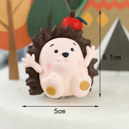 Party decoration hot sale new Cake  topper Birthday party decorations tree hedgehog a swing  cake topper Hawaiian Summer Wedding Party