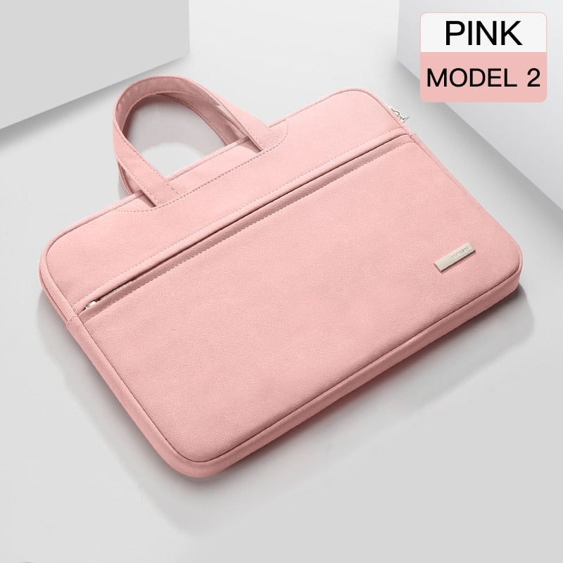 Lkblock Laptop Bag Case for Macbook Air Pro M1 13.3 14 15 Laptop Sleeve 15.6 Notebook Bag For Dell Acer Asus HP Business Women Handbag