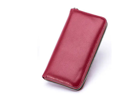 eybag 2024 New Fashion Ladies Long Wallet High-Quality Leather Casual Coin Purse Famous Brand Clutch All-match Big Fried Clip Wallet