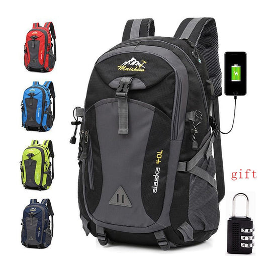 eybag Anti-theft Mountaineering Waterproof Backpack Men Riding Sport Bags Outdoor Camping Travel Backpacks Climbing Hiking Bag For Men