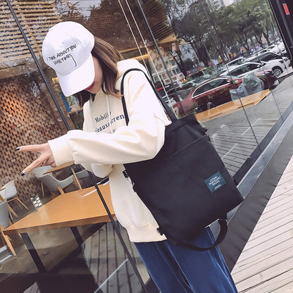 eybag Women's Shoulder Bag Large Capacity Casual Woman Tote Handbags For Women Canvas School Backpack Female Crossbody Shopper Bag