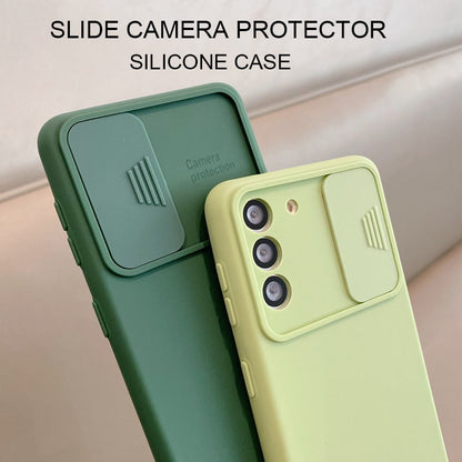 eybag Slide Camera Lens Protector Liquid Silicone Phone Case For Samsung Galaxy S21 S20 Fe Plus Note 20 Ultra 5g S 21 Soft Back Cover