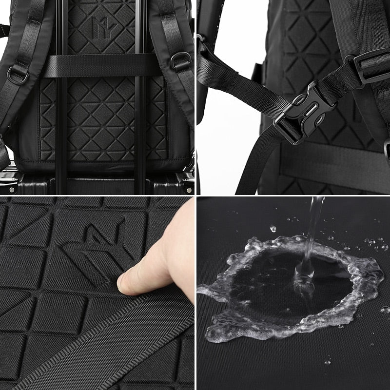 eybag 3 in 1 Convertible Expand Waterproof Large Capacity Travel Backpack Men Roll Top Teen 17inch Laptop School Tactical Bags