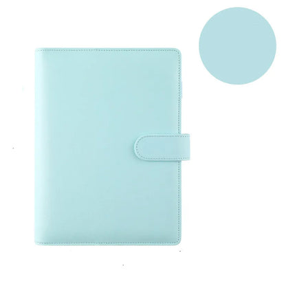 eybag 2024 Diary Colorful A5/A6 PU Macaroon Loose-Leaf Cover Binder Dairy Notebooks Hard Cover Refill Journal Travelers Leather Cover