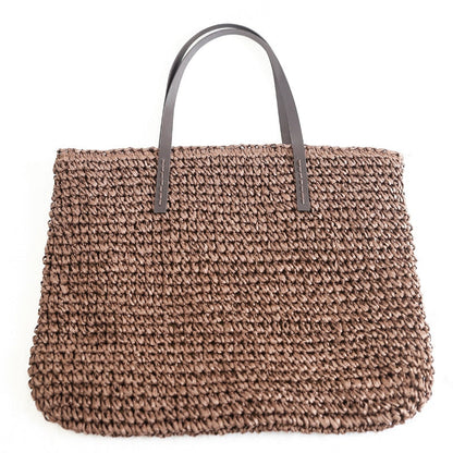 eybag casual rattan large capacity tote for women wicker woven wooden handbags summer beach straw bag lady big purses travel sac