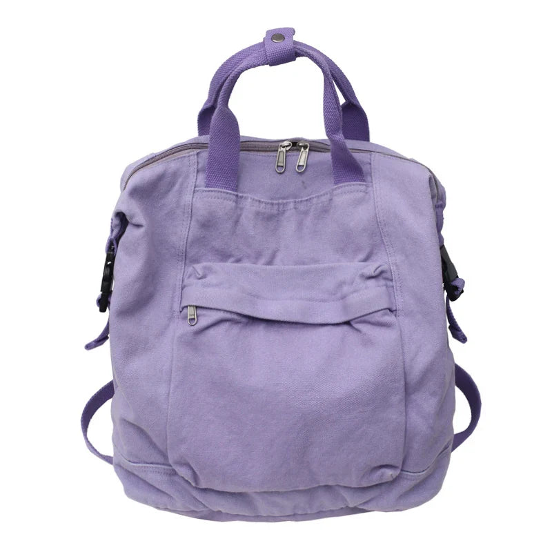 eybag Fashion Backpacks Large Capacity School Bag Quality Canvas Rucksack Teenage Girl Shoulder Travel Bag Student Bags