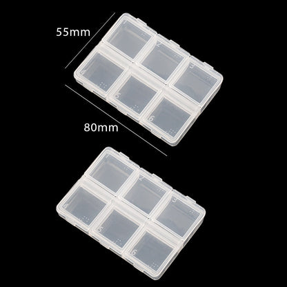 eybag Practical jewelry storage Adjustable Plastic Compartment Storage Box Jewelry Earring Bin Case Container Storage Boxes