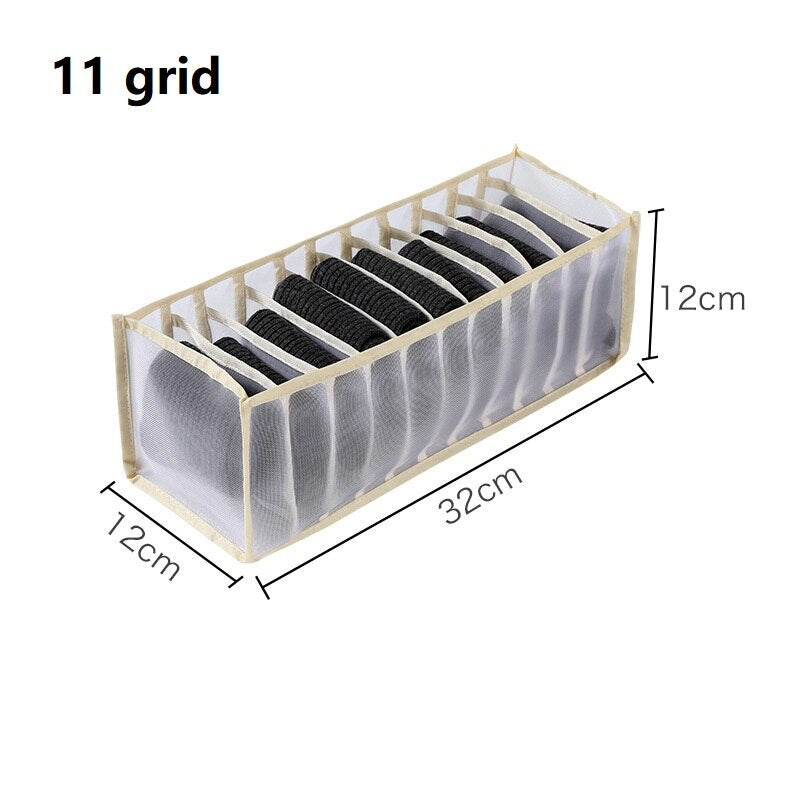 eybag Jeans Sweater Storage Box Foldable Closet Organizer Drawer Divider Organizer For Pants Clothes Underwear Socks Organizer Boxes