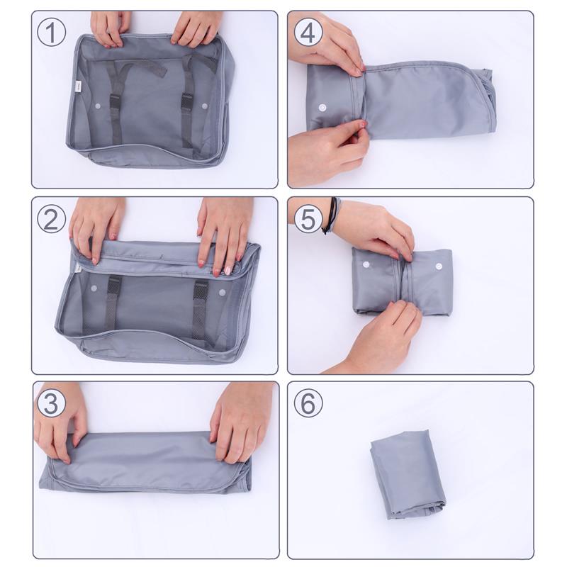 eybag 8/6/1 pieces Set Travel Organizer Storage Bags Suitcase Packing Set Storage Cases Portable Luggage Organizer Clothe Shoe Pouch