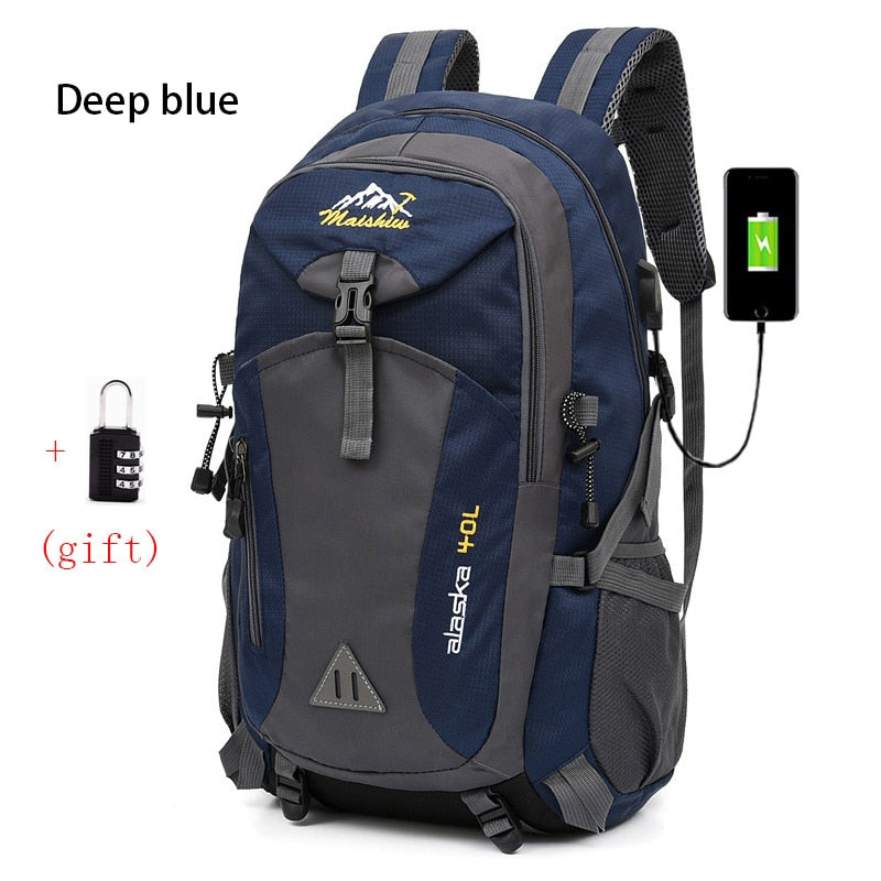 eybag Anti-theft Mountaineering Waterproof Backpack Men Riding Sport Bags Outdoor Camping Travel Backpacks Climbing Hiking Bag For Men