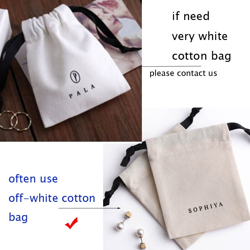 eybag Higher Quality Sew Cotton Jewelry Gift Bags 5x7cm(2"x2.75") 7x9cm 11x14cm 15x20cm(6x8in) Makeup Pouches Custom Logo Sack