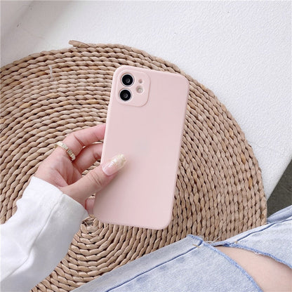 eybag Soft Silicone Candy Colour Phone Case For iPhone 11 12 Pro Max 13Mini Camera Protection XS X XR 7 8 Plus SE2020 Matte Shockproof