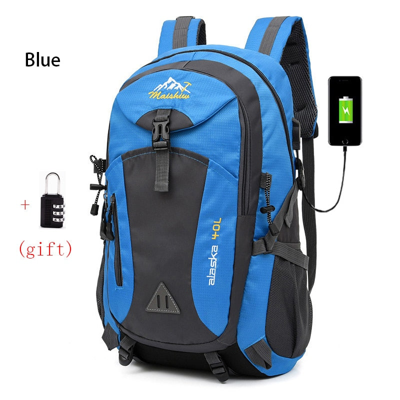 eybag Anti-theft Mountaineering Waterproof Backpack Men Riding Sport Bags Outdoor Camping Travel Backpacks Climbing Hiking Bag For Men