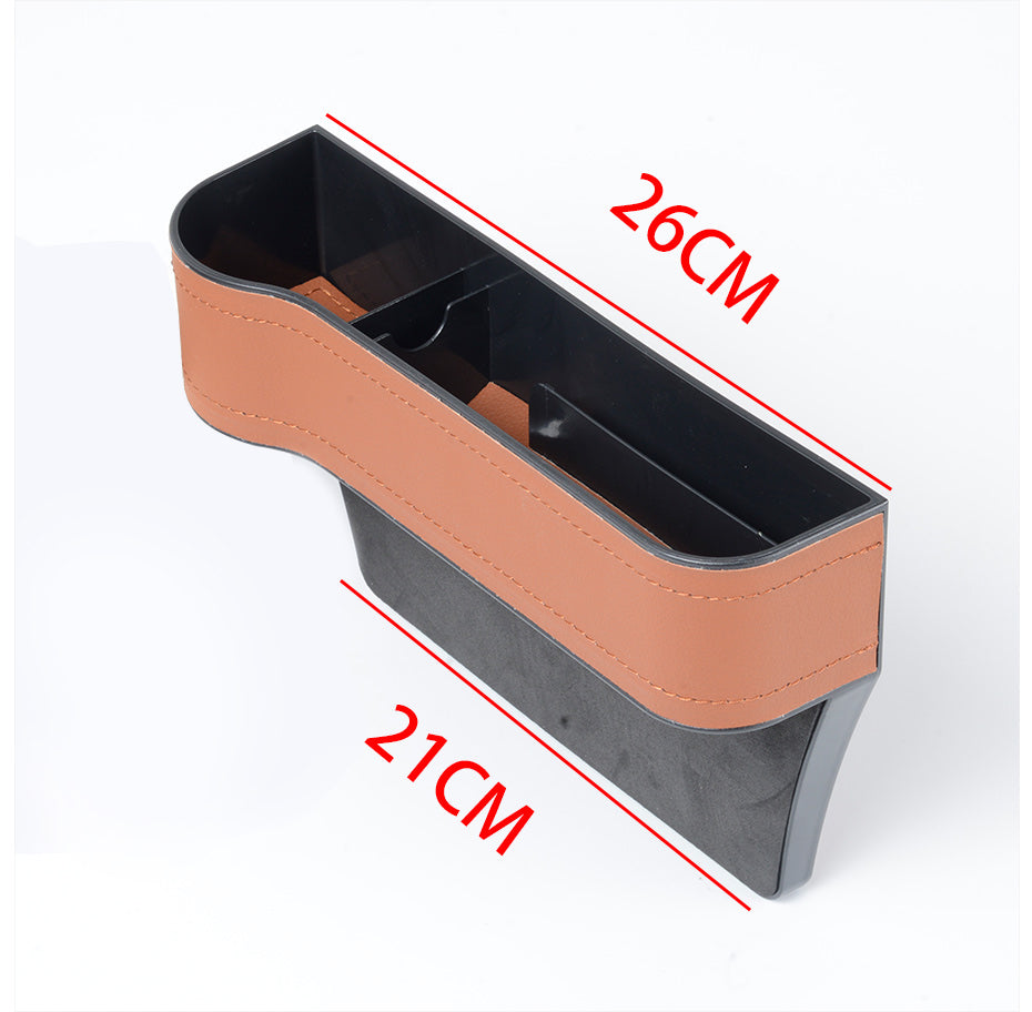 eybag Leather Car Cup Holder Seat Organizer Holder Multifunctional Auto Seat Gap Storage Box Abs Seat Seam Pockets Trunk Organizer