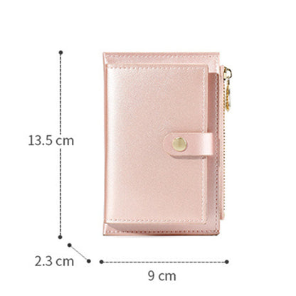 eybag Pearl Laser PU Leather Zipper Women's Wallet Fashion Short Ladies Coin Purse Female Money Bag Clip Credit Card Holder Clutch