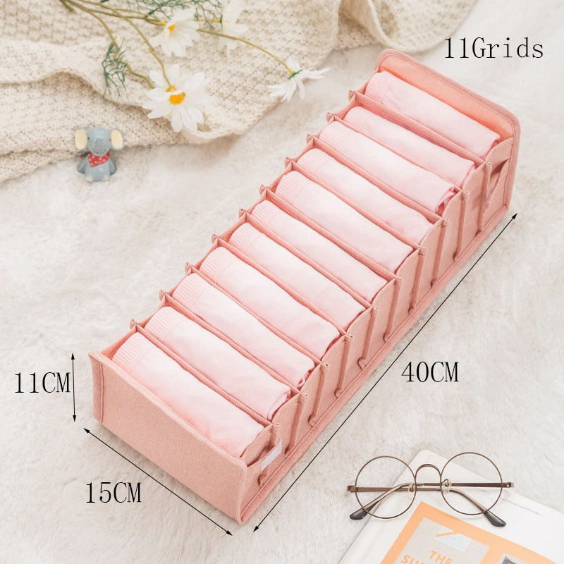 eybag Jeans Sweater Storage Box Foldable Closet Organizer Drawer Divider Organizer For Pants Clothes Underwear Socks Organizer Boxes