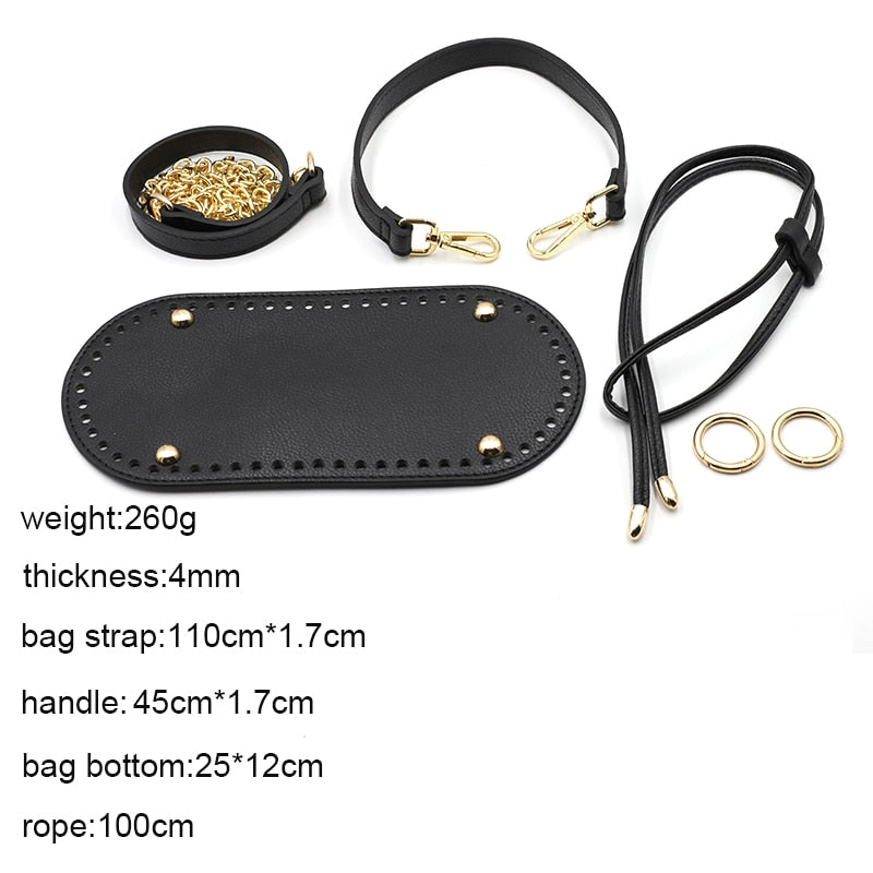 eybag Diy Handmade Backpack Bag Accessories With Bags Strap Bottom Drawstring Bunches Leather Handles For Women Handbag #C