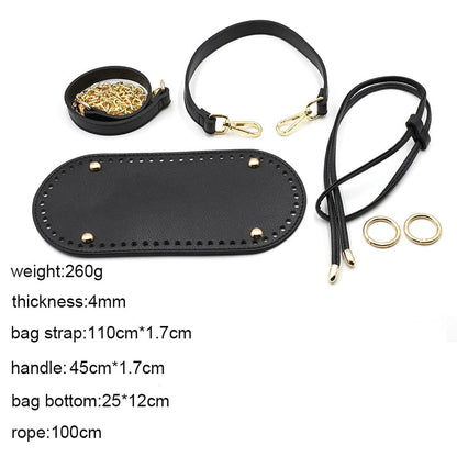 eybag Diy Handmade Backpack Bag Accessories With Bags Strap Bottom Drawstring Bunches Leather Handles For Women Handbag #C