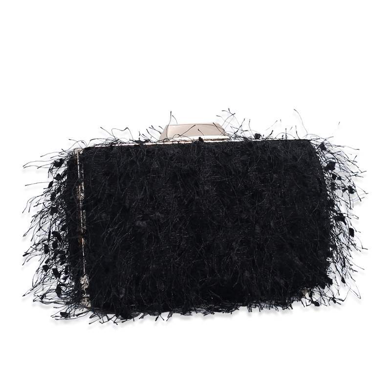 eybag Women's Tassel Clutch Purse Evening Bag Wedding Banquet Elegant Female Apricot Handbag Party Shoulder Bag ZD1910