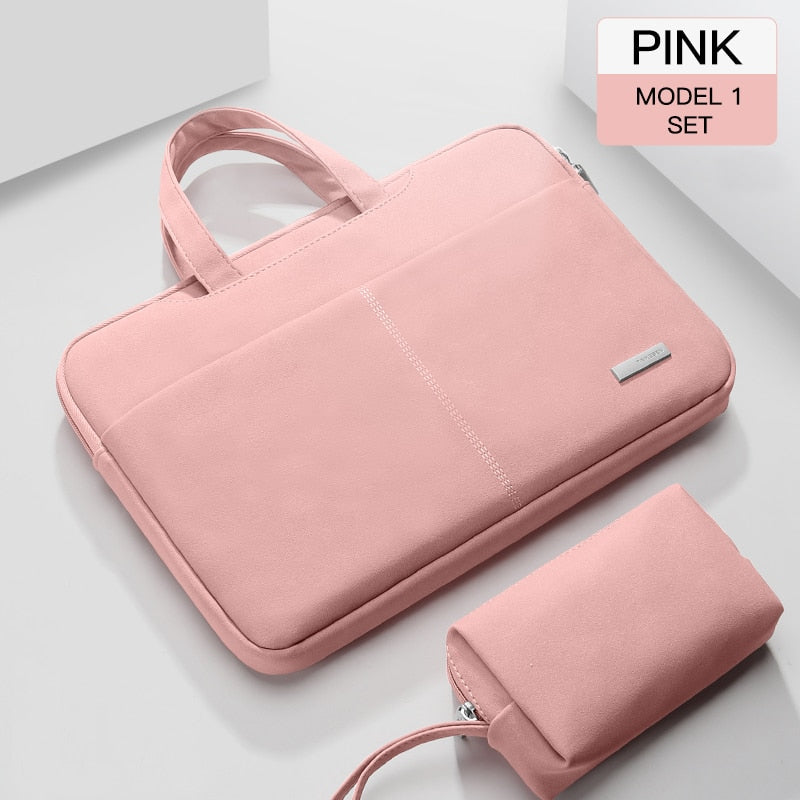 Lkblock Laptop Bag Case for Macbook Air Pro M1 13.3 14 15 Laptop Sleeve 15.6 Notebook Bag For Dell Acer Asus HP Business Women Handbag