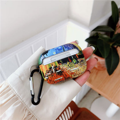 eybag Van Gogh oil painting protective case for Airpods Pro cover bluetooth wireless earphone charging bag for airpod 2 air pod cases