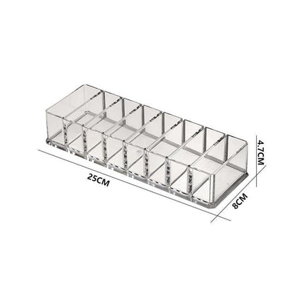 eybag Cable Storage Box Transparent Plastic Data Line Storage Container Desk Stationery Makeup Organizer Key Jewelry Box Office Holder