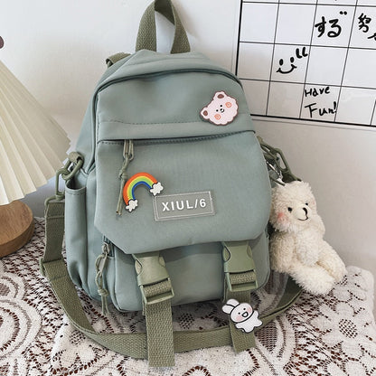 eybag Small Backpack Women Cute Multifunctional Dual-use School Bags for Teenage Girls Student Kawaii Mini Travel Backpacks Ruckpack