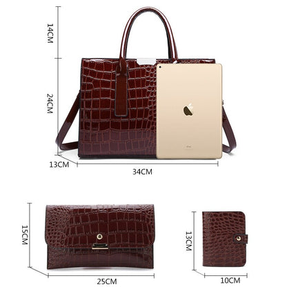 eybag Womens Bags Designer Crocodile Pattern Shoulder Bag PU Leather Brand Woman Crossbody Casual Handbag  Women Tote Bags Sac