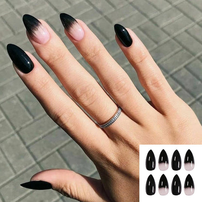 gifts for women hot sale new 24PCS Fake Nails With Glue Rhinestones Long Coffin Flame Press on Nails Detachable French Stick on Nails Art DIY faux ongles