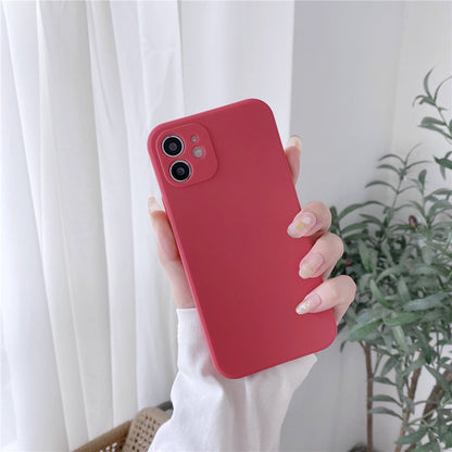 eybag Soft Silicone Candy Colour Phone Case For iPhone 11 12 Pro Max 13Mini Camera Protection XS X XR 7 8 Plus SE2020 Matte Shockproof