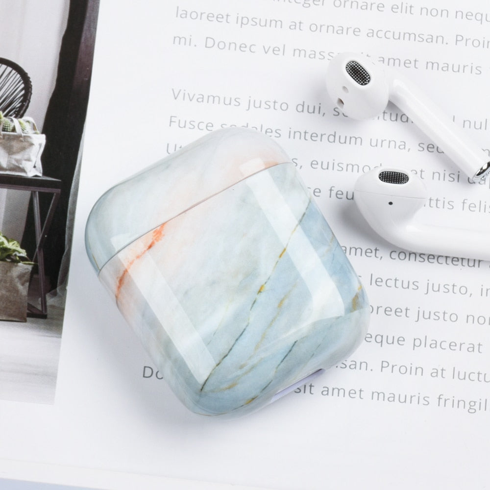 eybag Marble Pattern Cases For Airpods 1 2 3 Earphone Case Cover Charging Box Shell For AirPods Pro 2 Air Pods 1 Protective PC Sleeve