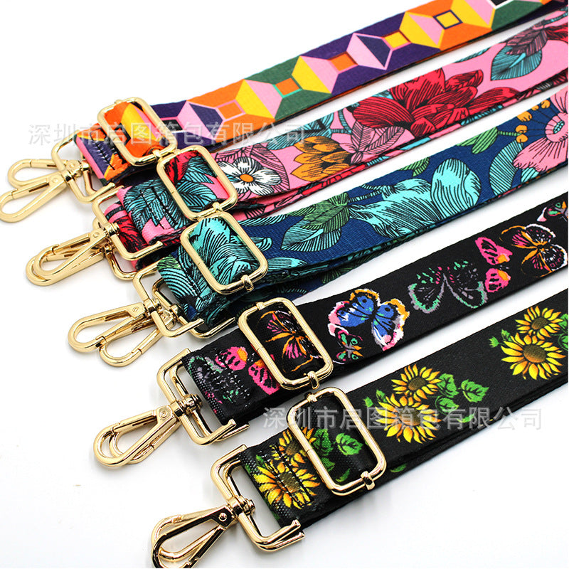 eybag Rainbow Adjustable Bag Strap Handbag Belt Wide Shoulder Bag Strap Replacement Strap Accessory Bag Part Adjustable Belt For Bag