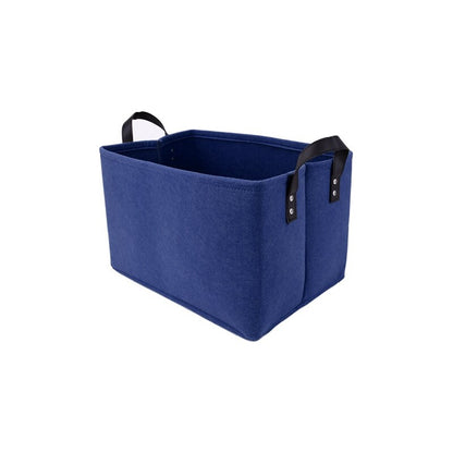 eybag Felt Storage Basket with Handle Folding Storage Box Kids Toys Organizer Desktop Sundries Organizer Basket Cosmetics Container