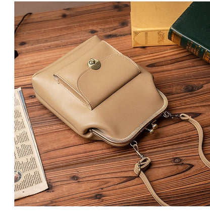 eybag women shoulder bags Korean style Metal Buckle clip Ladies Handbags PU Leather lady Sling bag female Crossbody Bag purses