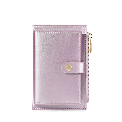 eybag Pearl Laser PU Leather Zipper Women's Wallet Fashion Short Ladies Coin Purse Female Money Bag Clip Credit Card Holder Clutch